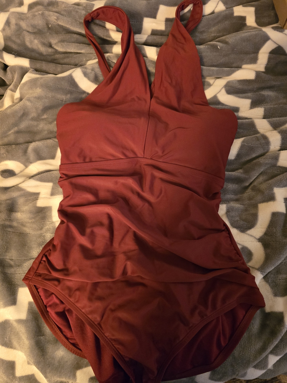Target Women's One-Piece Swimsuit in Deep Red